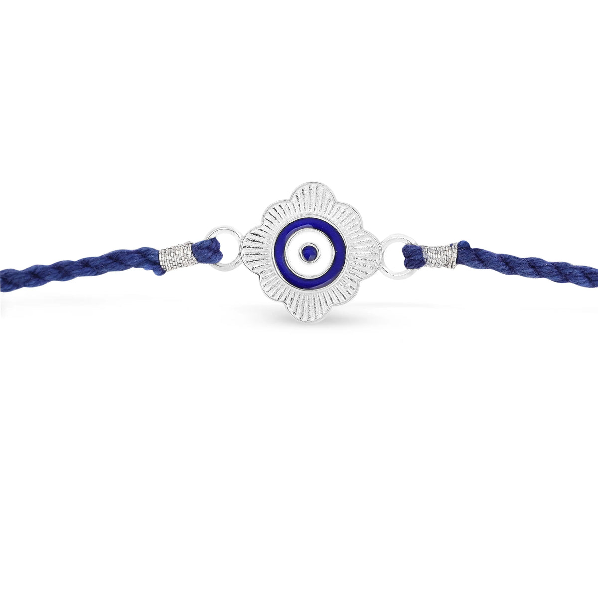Roovi 925 Silver Evil Eye Chakra Rakhi Rakhi For Brother