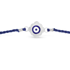 Roovi 925 Silver Evil Eye Chakra Rakhi Rakhi For Brother