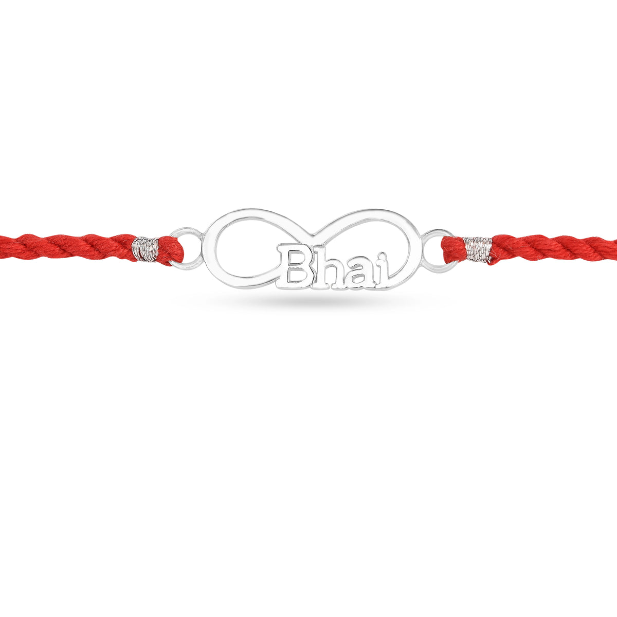 Roovi 925 Silver Infinity Bhai Rakhi For Brother
