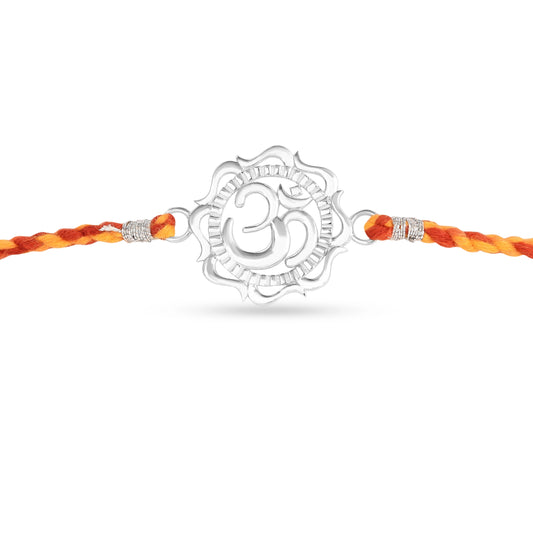 Roovi 925 Silver Om Chakra Rakhi Rakhi For Brother