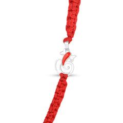 Roovi 925 Silver Ganesh 2 in 1 Pendant Rakhi For Brother