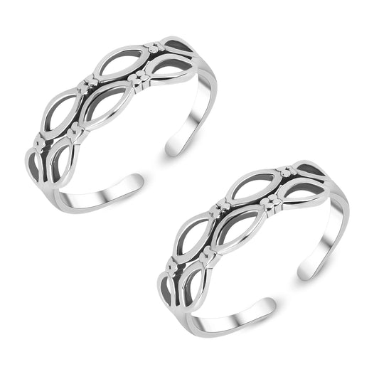 For A Simple Day 925 Silver Toe Ring For Women