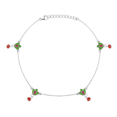 Amrapali 925 Silver Anklet for Women I 2 Pc