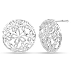 Roovi Sun Kissed Flower 925 Silver Earrings with 22kt Gold Plating