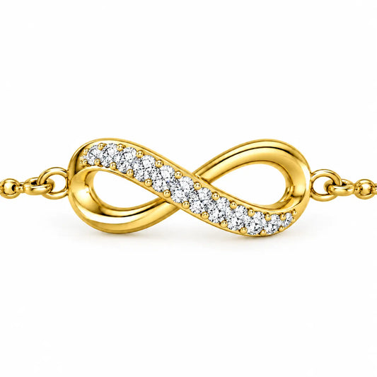 Roovi Infinity 925 Sterling Silver Mangalsutra Bracelet