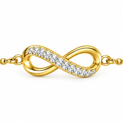 Roovi Infinity 925 Sterling Silver Mangalsutra Bracelet