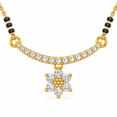 Roovi Floral Drop 925 Sterling Silver Mangalsutra