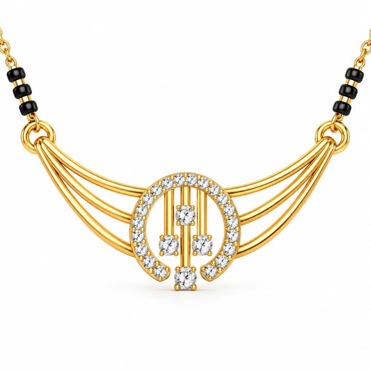 Roovi Tarini 925 Sterling Silver Mangalsutra for Women