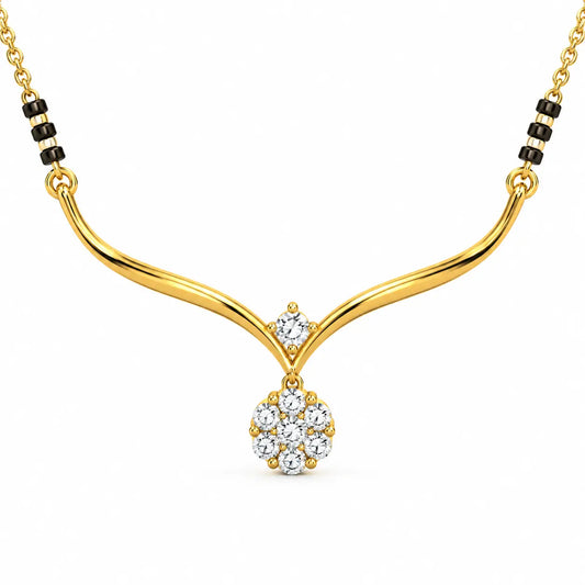 Roovi Gul Mangalsutra 925 Sterling Silver Mangalsutra For Women