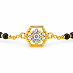 Roovi Simply Floral 925 Sterling Silver Mangalsutra Bracelet