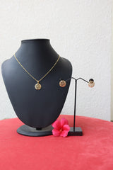 Roovi Sun Kissed Flower 925 Silver Necklace with 22kt Gold Plating
