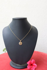 Roovi Sun Kissed Flower 925 Silver Necklace with 22kt Gold Plating