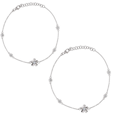 Online Floral Drama Anklet