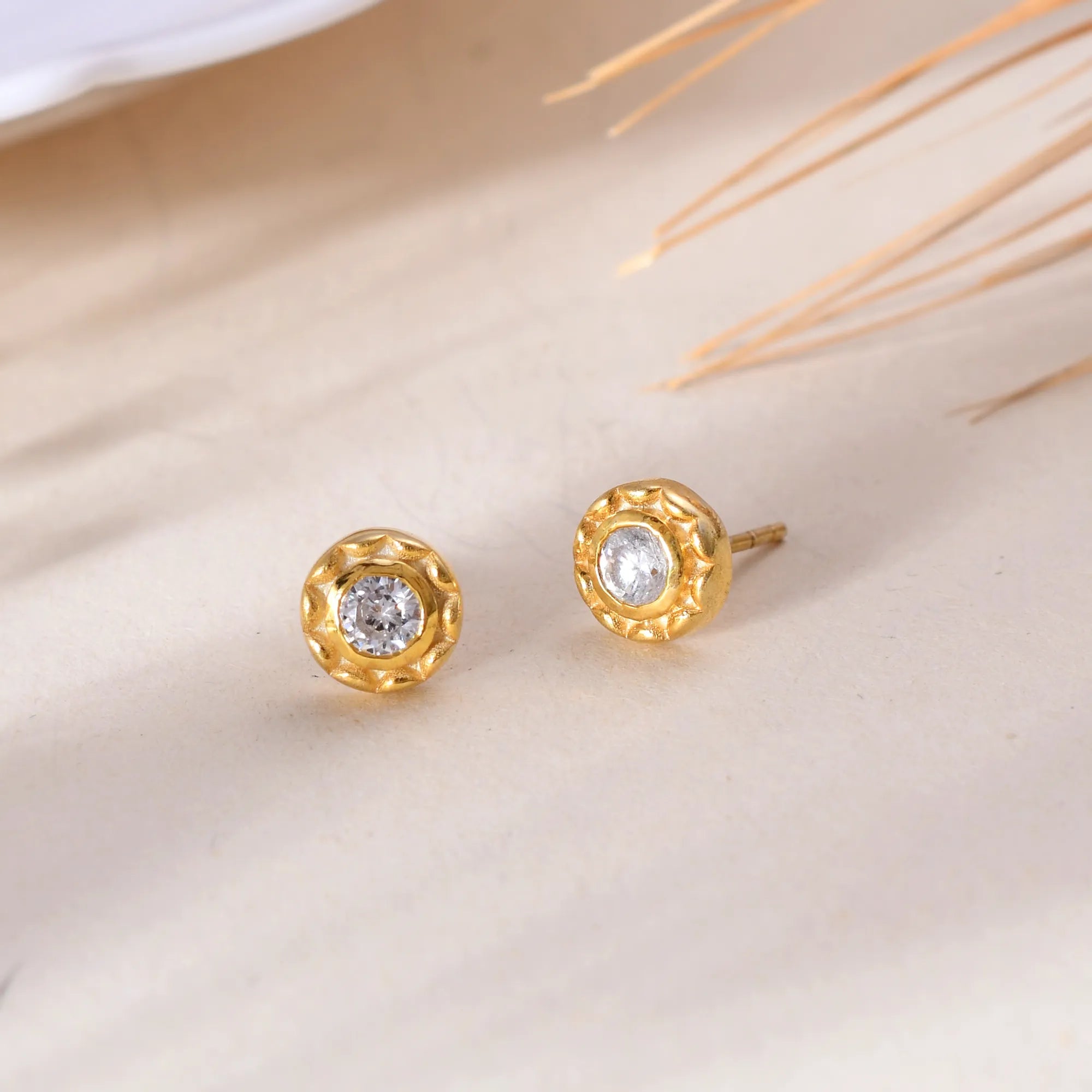 Order 925 Sterling Silver Round Zircon Studs