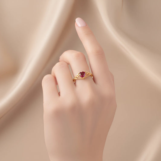 Forever Kind of Love Ring in 925 Silver with American Diamonds