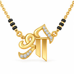 Roovi Shree 925 Sterling Silver Mangalsutra for Women