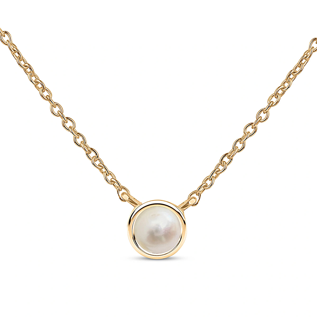 A Classic Dream Pearl Neckalce with 22kt Gold Plated