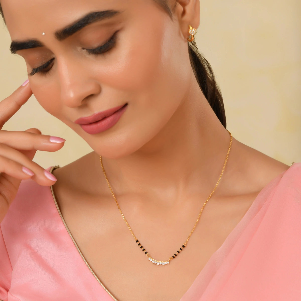 Roovi Ira Fine Designer 925 Silver Mangalsutra