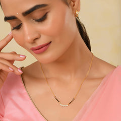 Roovi Ira Fine Designer 925 Silver Mangalsutra