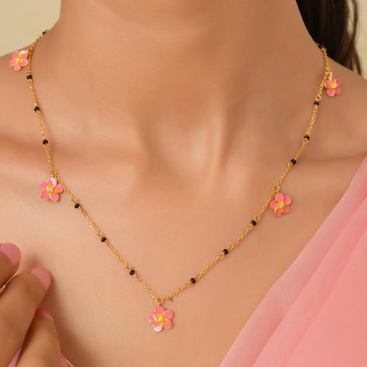 Roovi Meher Bloom 22kt Gold-Plated Silver Mangalsutra