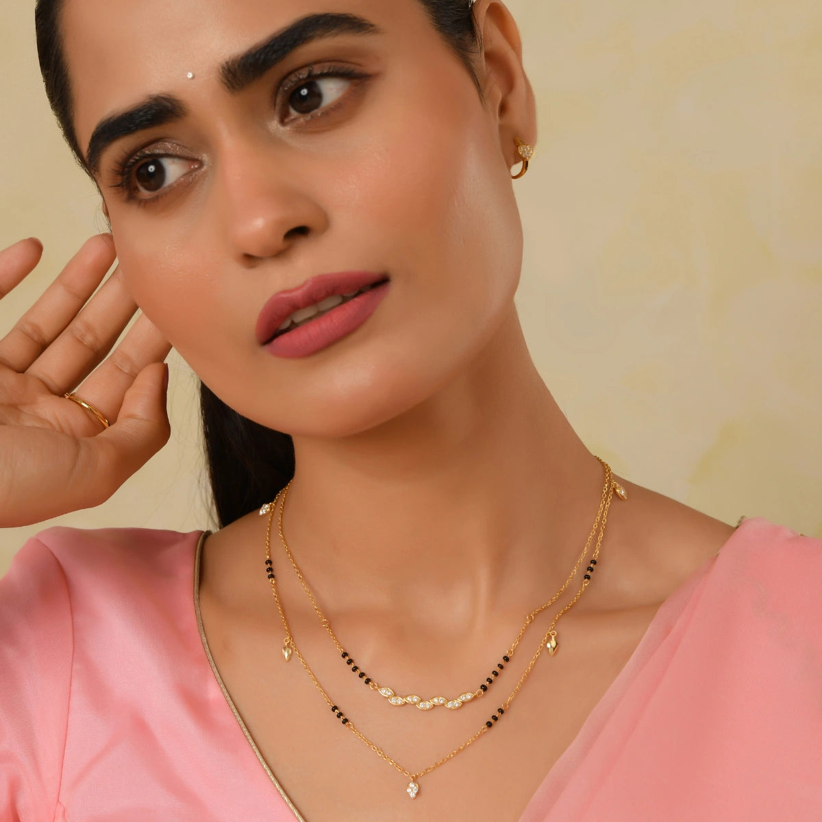 Roovi Myra Fine Designer 925 Silver Mangalsutra