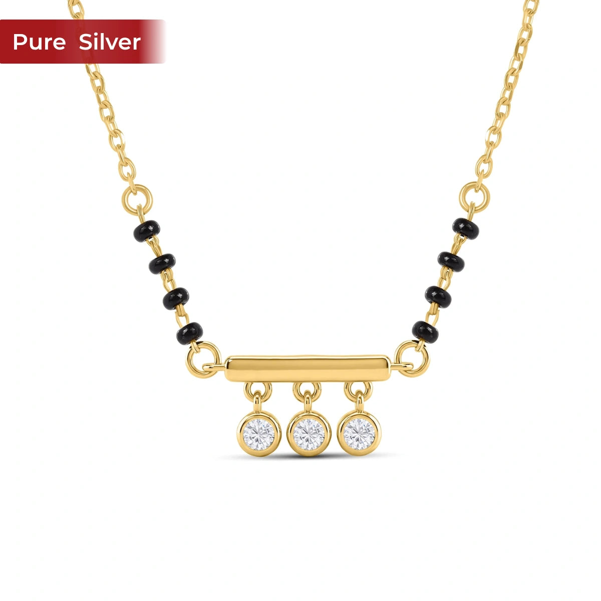 Roovi Nitya Fine 925 Silver Mangalsutra