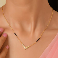 Roovi Veda 925 Silver Designer Mangalsutra