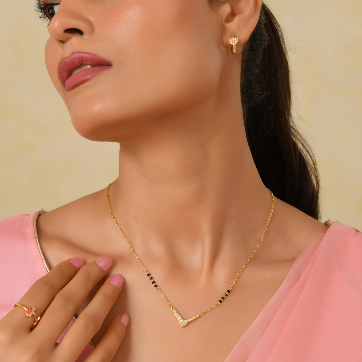 Roovi Veda Modern 925 Silver Mangalsutra Jewellery