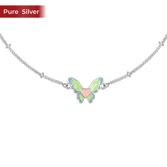 A Butterfly Kiss 925 Silver Anklet for Women I 1 Pc