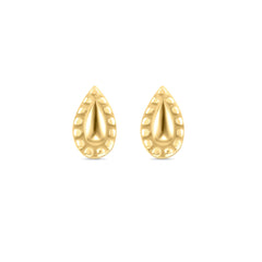 Simply Desi 925 Sterling Silver Gold Plated Earrings Earrings Roovi Gold 