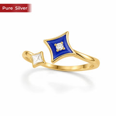 Roovi Astra 925 Sterling Silver Ring For Women & Girls